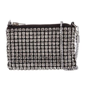 Alexander Wang Silver Crystal Mini Crossbody
